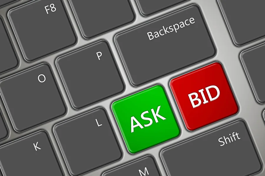 Bied en vraagprijs spreads