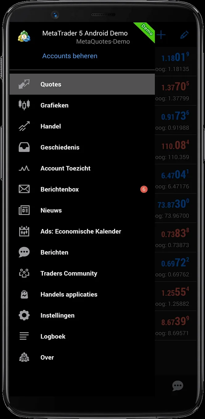 NSBroker review menu