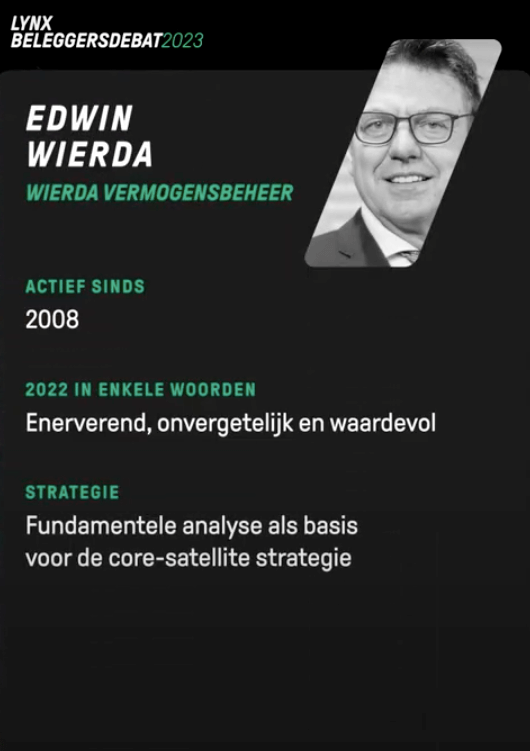 Edwin Wierda introductie - LYNX Beleggersdebat